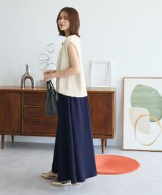 Green Parks ツィード風金釦ニットベスト