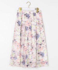 ANY SIS 【洗える】アクアフローラル スカート