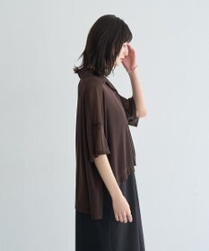 YECCA VECCA 【2点SET】シアーポロシャツ×キャミワンピース