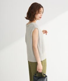 Green Parks ツィード風金釦ニットベスト