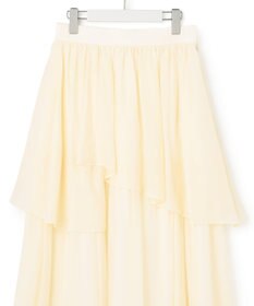 23区 【Oggi4月号掲載/洗える】シアーツイル ティアードスカート