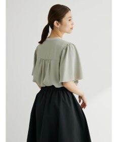 Green Parks ・ＥＬＥＮＣＡＲＥ　ＤＵＥ　バイカラーブラウス