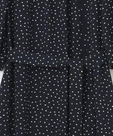 23区 【洗える】バックサテンアムンゼン ドットプリント ワンピース