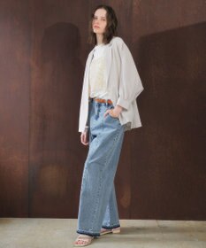 YECCA VECCA 綿麻バギーデニムパンツ