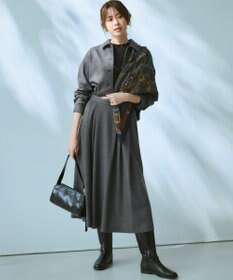 23区 S 【洗える】シアーリブハイネック ニット