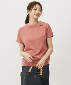 J.PRESS LADIES 【洗える・抗菌防臭】COTTON POLYESTER 襟付き ニット