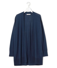 ICB L 【洗える】コンパクトファインウール ロングカーディガン