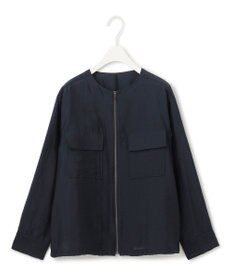 ICB リヨセルナイロンワッシャー ノーカラーブルゾン