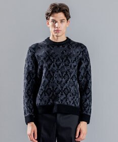 JOSEPH HOMME オーナメントブークレ　クルーネックニット