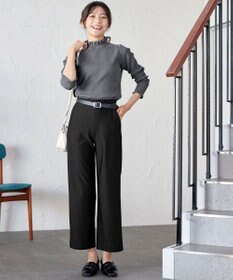 Tiaclasse 【日本製・新色追加・洗える・ストレッチ】エアシルキーワイドパンツ