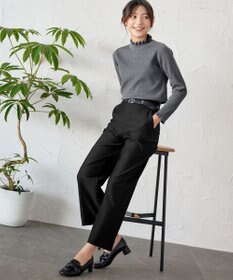 Tiaclasse 【日本製・新色追加・洗える・ストレッチ】エアシルキーワイドパンツ