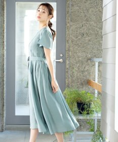 Tiaclasse 【洗える】大人上品なシアータックワンピース