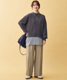 ANY レーシーモールニット