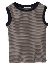 AMERICAN HOLIC ミジンボーダーノースリーブカットプルオーバー