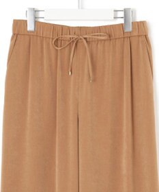 23区 【見上愛さん着用/Oggi10月号掲載/洗える】スエーディーサテン ワイド パンツ