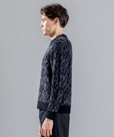 JOSEPH HOMME オーナメントブークレ　クルーネックニット