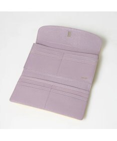 UNBILLION perche カラーコンビレザーかぶせ外がま口長財布