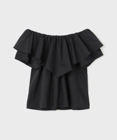 GRACE CONTINENTAL フリルオフショルトップ