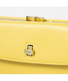 UNBILLION perche カラーコンビレザーかぶせ外がま口長財布