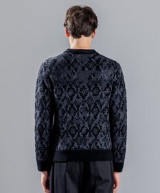JOSEPH HOMME オーナメントブークレ　クルーネックニット