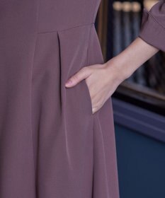 Tiaclasse 【ダブルストレッチ・洗える】フレアワンピース