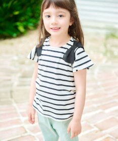 ANY KIDS ひんやりクール 肩リボンTシャツ