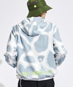 PW CIRCULUS 【袖2WAY】【MEN】プリント デタッチャブル アノラック