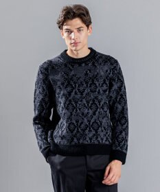 JOSEPH HOMME オーナメントブークレ　クルーネックニット