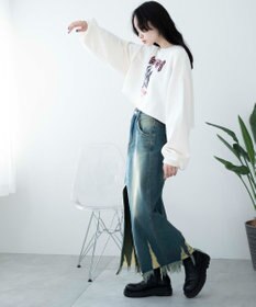 WEGO ヴィンテージライクショートスウェット