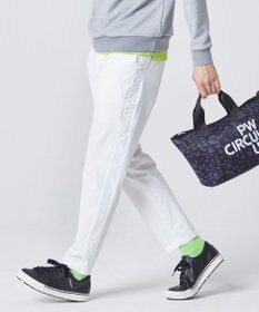 PW CIRCULUS 【MEN】【ストレッチ】 サイドロゴ ベルト パンツ