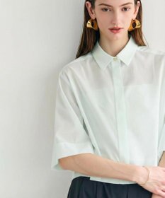 BEIGE， BAC / コットンシアー ショートレングスシャツ