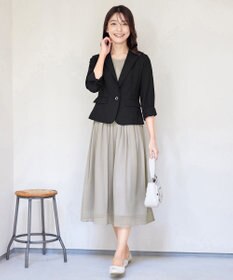 Tiaclasse 【吸水速乾・接触冷感・UVケア・防シワ・洗える】カチオンテーラードジャケット