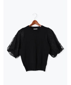 Te chichi レースバルーンスリーブニット