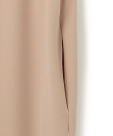 BEIGE， FLEUR / 異素材ネック ロングワンピース
