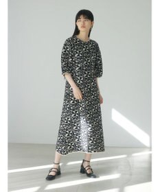 Green Parks ａ．ニットジャガード柄ワンピース