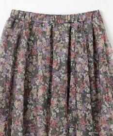 ANY KIDS 花柄 チュール フレア スカート