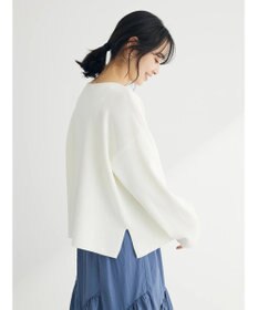 Green Parks 洗える　ボートネックニットプルオーバー