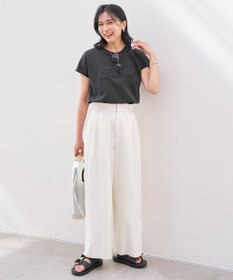 UNFILO タックワイドパンツ