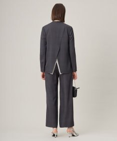 ICB L Vi/Ly/Liツイル  ノーカラージャケット