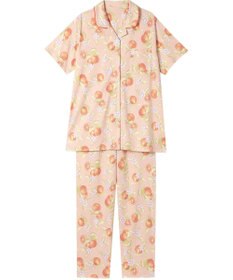 Wing パジャマ 5分袖 半袖 長ズボン 綿混(本体) 天竺素材 レディース EP8077 ウイング／ワコール