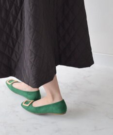 Bridget Birkin 【Bridget Birkin】スクエアバックルフラットシューズ