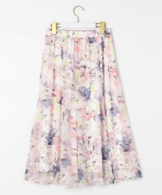 ANY SIS 【洗える】アクアフローラル スカート
