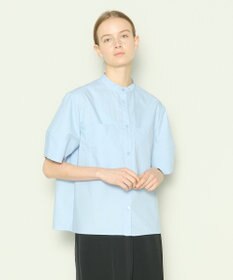 JOSEPH 【洗える】コットンシルク　フルオープンブラウス