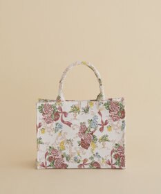 Maison de FLEUR フラワーガーデン柄ゴブランスクエアトートバッグ