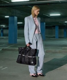 LeSportsac MSGM LG BOAT TOTE/ボートトートブラックジャカード