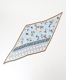 自由区 フラワー×ジオメトリックスカーフ