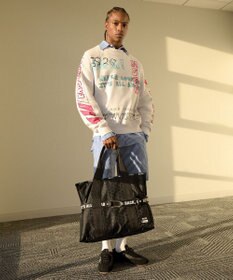 LeSportsac MSGM LG BOAT TOTE/ボートトートブラックジャカード