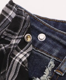 WEGO フェイクスリーブフレアデニム