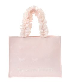 Maison de FLEUR EC限定リボン柄ジャカードスクエアトートS