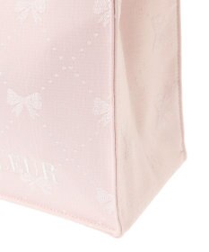 Maison de FLEUR EC限定リボン柄ジャカードスクエアトートS